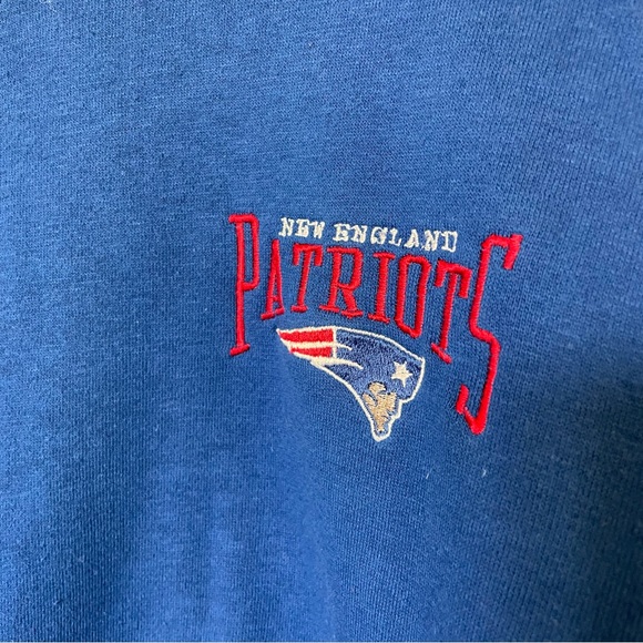 Mens Vintage Starter Patriots Sweater blue in XL - Picture 6 of 6